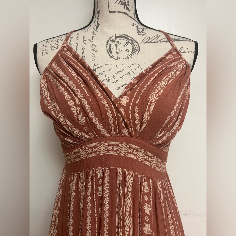 CREATIONS Boutique Angie Dusty Coral Pink Cross Strap Dress